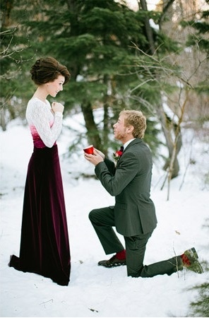 銀世界に舞い降りた奇跡♡降りしきる雪の中のプロポーズが最高にロマンティック！にて紹介している画像