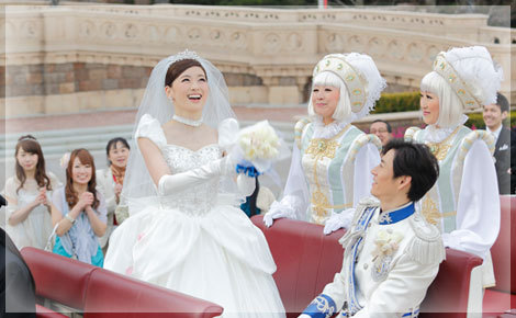 シンデレラ城の中でWedding！今日はあなたがプリンセス♡夢と魔法に包まれた1日♡にて紹介している画像