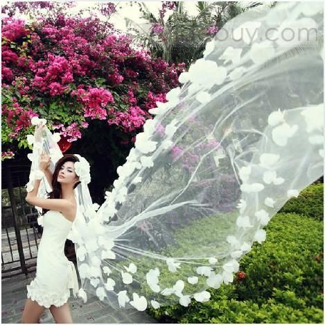 どう考えても可愛い！蝶々が飛び交うベールがロマンティックすぎる...♡にて紹介している画像