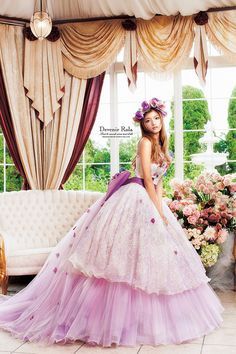 Sexy? Rapunzel? The Colored Dress is Perfect with Flower Designs!! *Purple Edition*にて紹介している画像