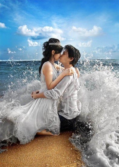 青空…夕焼け…雨上がり…たくさんの顔をもつ空と、愛し合う2人がロマンティック♡にて紹介している画像