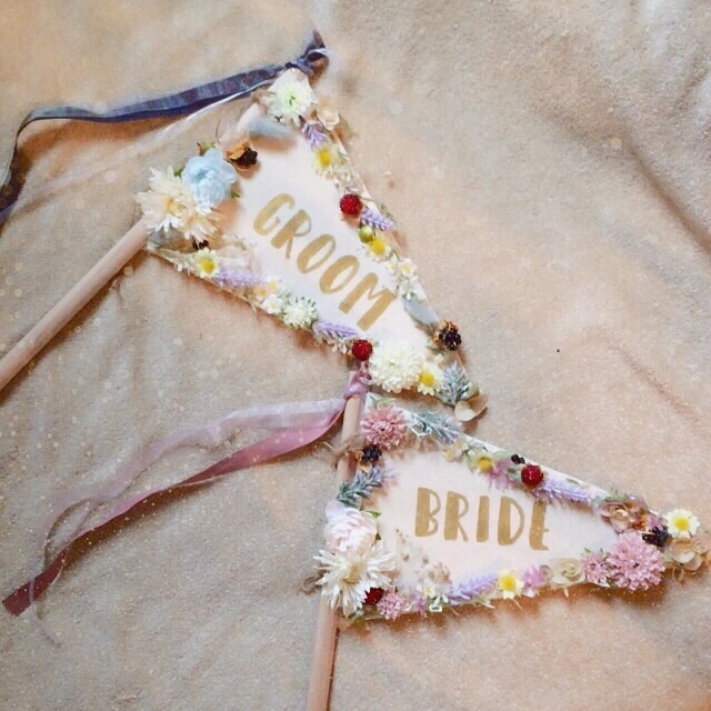 ブーケ以外のアイデアもある♡お色直し入場で持ちたいサプライズアイテム７種類＊にて紹介している画像