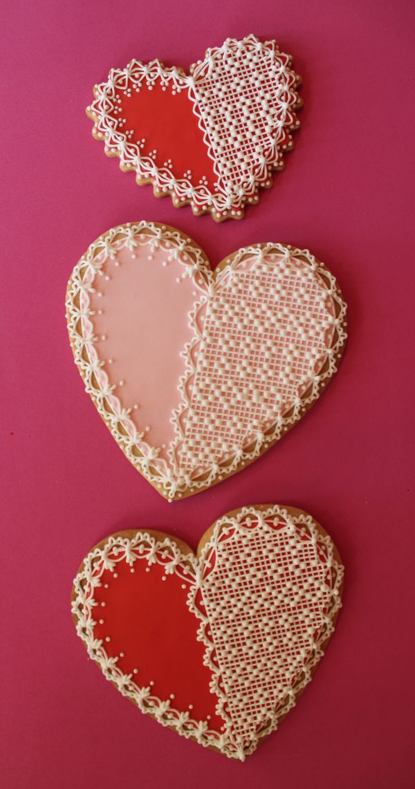 レース模様が可愛いクッキーをあつめました♡にて紹介している画像