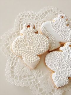 レース模様が可愛いクッキーをあつめました♡にて紹介している画像