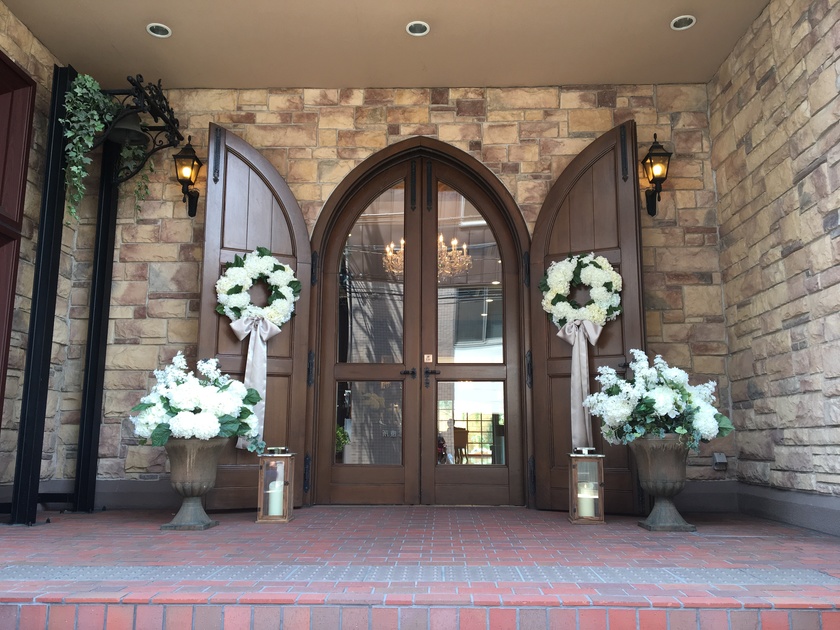 让你变得三倍可爱＊婚礼宴会场门口的装饰，您会考虑吗？にて紹介している画像