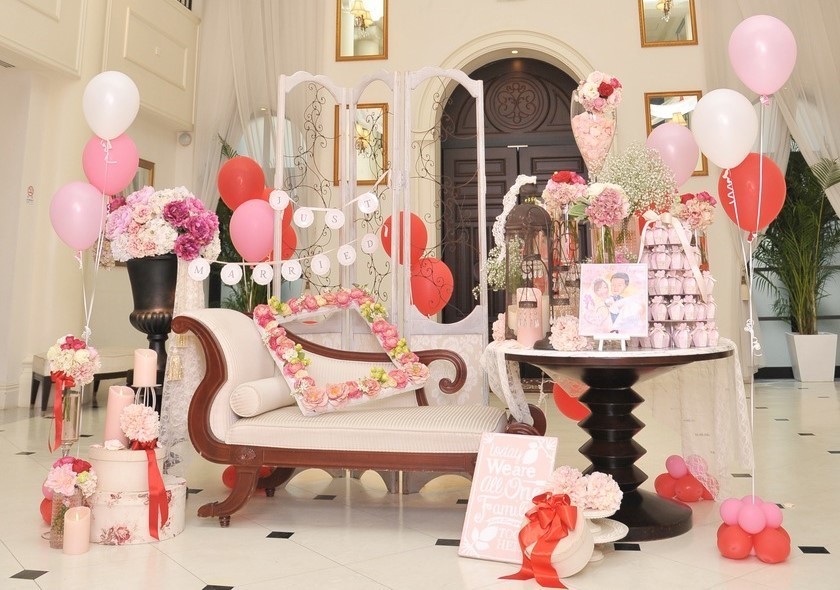 アイテムも飾り付けも参考にしたい♡完成度高めなおしゃれウェルカムスペース８選にて紹介している画像