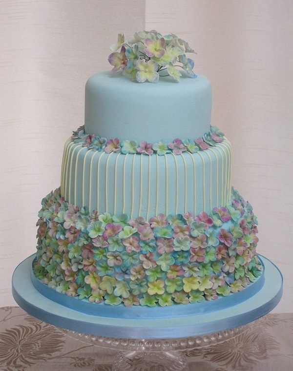 サムシングブルーをケーキにも♡『4つのモチーフ別』cakeカタログ*にて紹介している画像