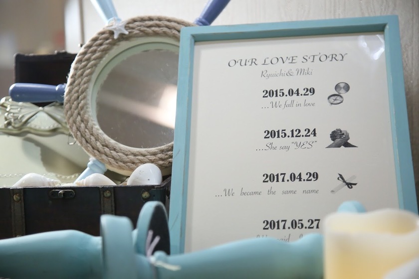 【DIY】Showcase Your Anniversary in the Welcome Space: Let's Create Our 'Love Story' Together! ♡にて紹介している画像