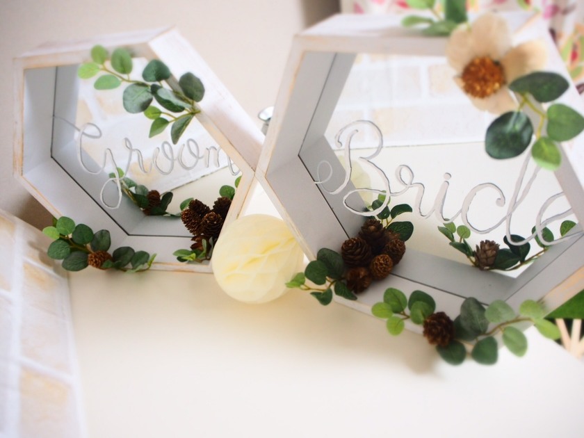 DIY Ideas for Creating Handmade Reception Signs with Affordable Goods You’ll Want to Imitate♡にて紹介している画像