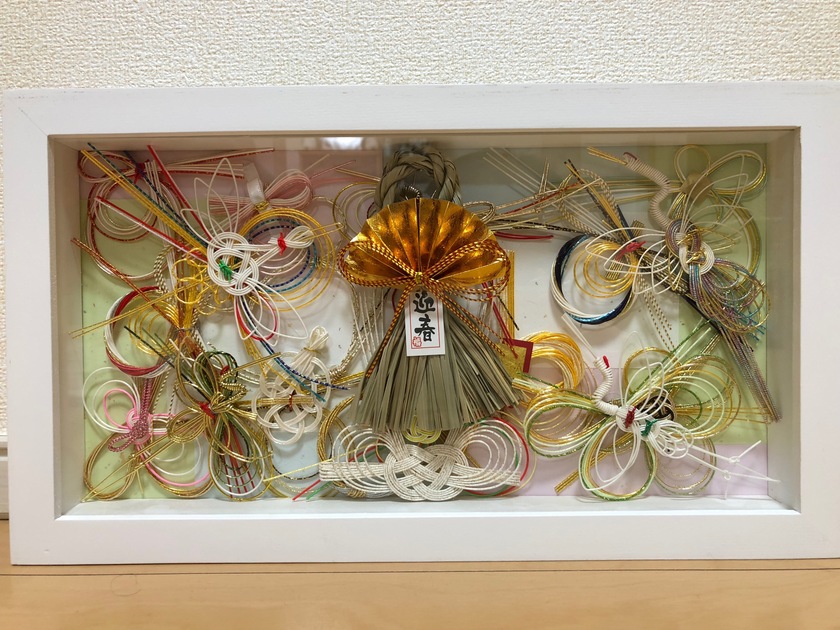 Design Collection of "Mizuhiki Boards" Made by Remaking the Gift Envelopes Received After the Wedding♡にて紹介している画像