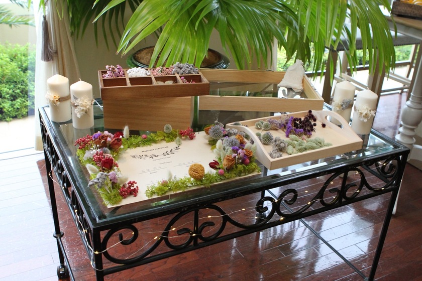 当日、ゲストと一緒にDIYして完成させる♡「未完成なお花の結婚証明書」のアイデア♩にて紹介している画像