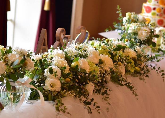 シンプル ナチュラルな飾りつけのチュール高砂を作るコツ Marry マリー