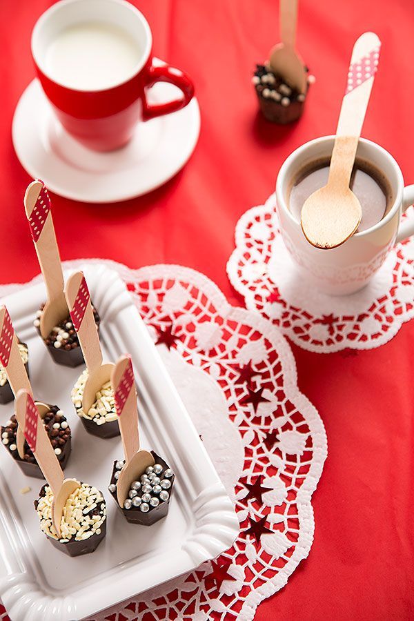 ホットミルクに幸せ溶かそう♡スプーンでチョコをちょこっとおすそわけ+°にて紹介している画像