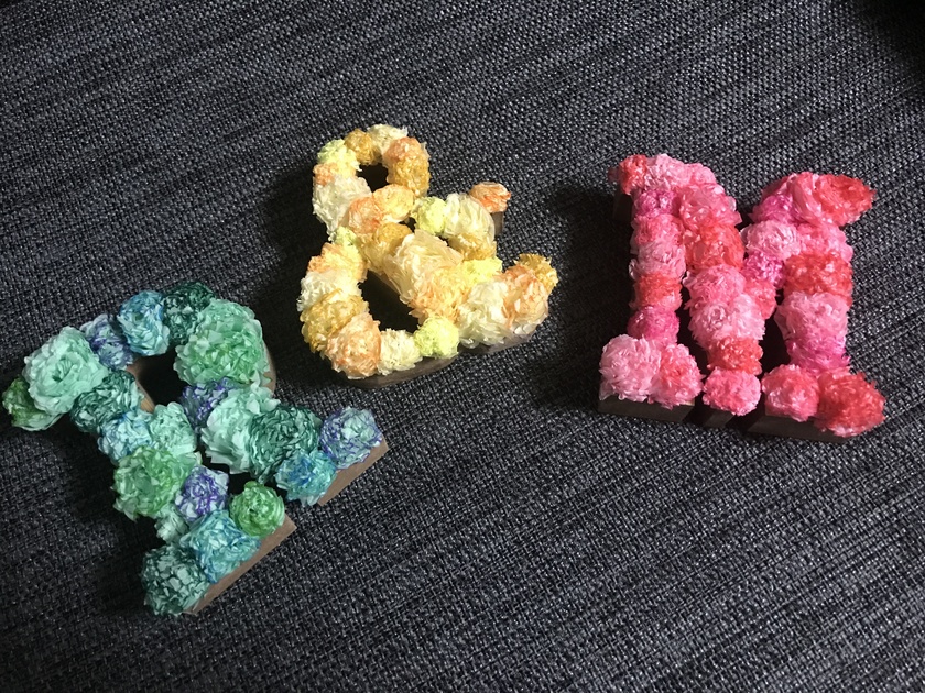 Classic Wedding Accessories: Let's Make Cute 'Initial Objects' by Hand! ♩にて紹介している画像