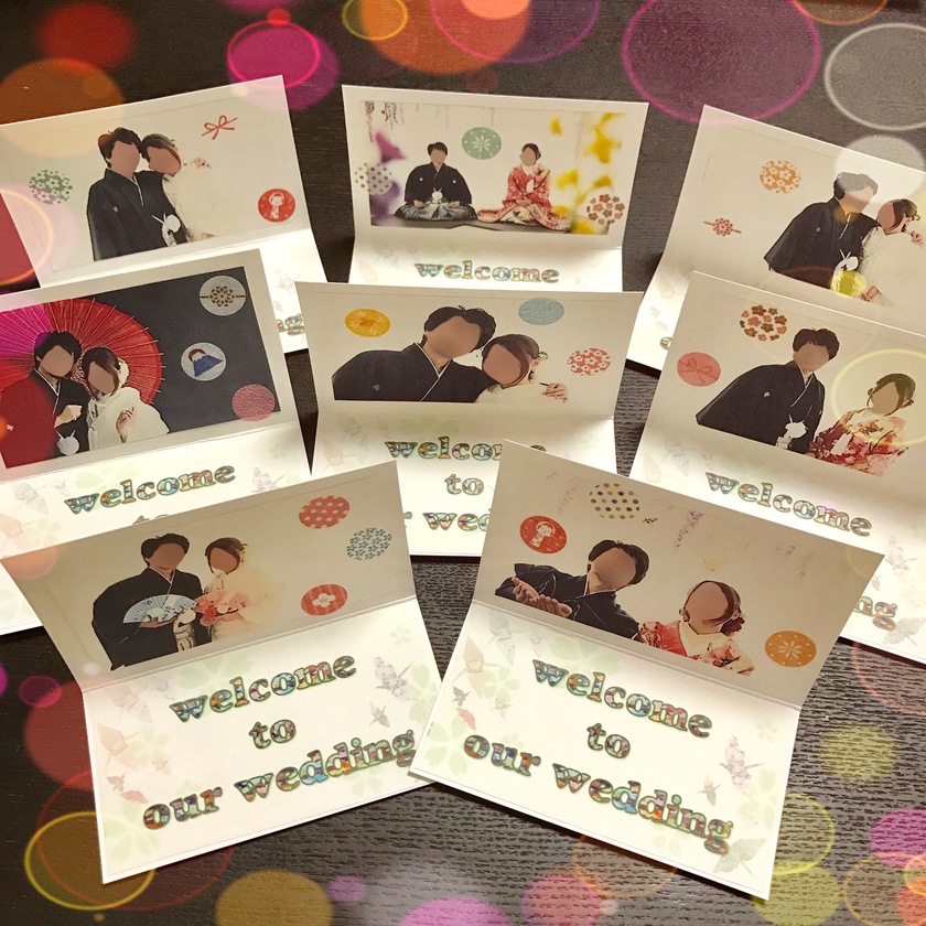 "This Might Make It Hard to Let Go! The Lovely Hospitality of Adding a Photo to the Reception Place Card Message ♡"にて紹介している画像