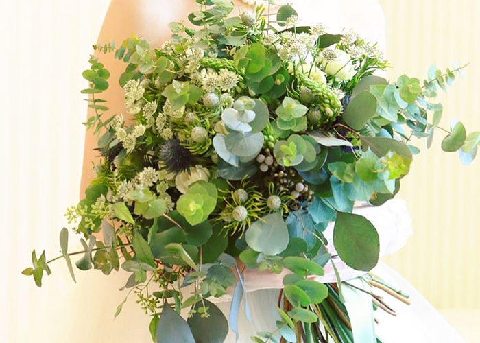 葉っぱだけのグリーンブーケの可愛いデザインカタログ Marry マリー