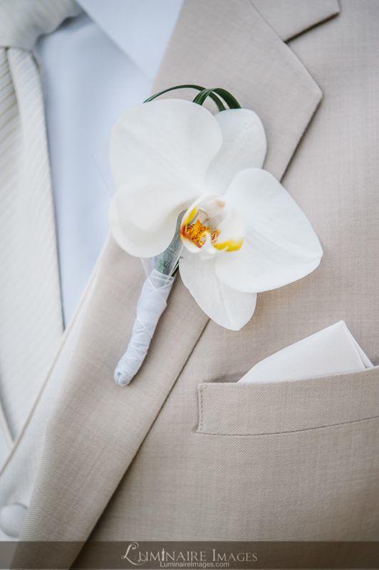 「YES」の返事に♡プロポーズにもらったお花で作る新郎のブートニアが可愛い＊にて紹介している画像