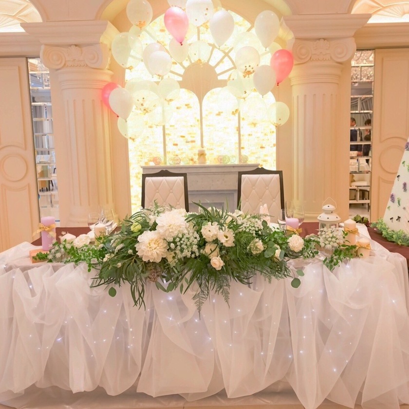 日本のとなにか違う？可愛いだけじゃなくって【大人っぽい】海外風チュール高砂を作るコツ＊にて紹介している画像