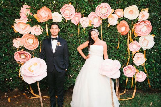 まるで絵本の世界！バックドロップでロマンチックなウェディングフォト♡にて紹介している画像