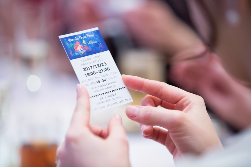 Thoughtful Consideration for Guests: Presenting Second Party Invitations at the Reception Will Make You Look Thoughtful!にて紹介している画像