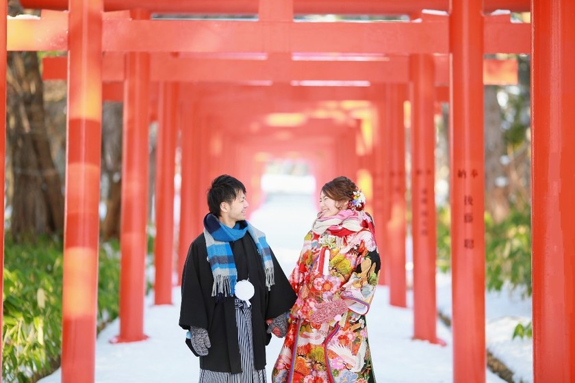 【完全保存版100ショット公開！】和装前撮りで真似したい可愛いポーズ総まとめ＊にて紹介している画像