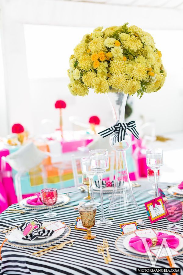 Perfect for Stylish Adults: A Lovely Kate Spade-Inspired Party with Colorful POP Theme!にて紹介している画像
