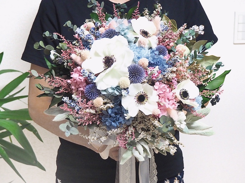 永遠の可愛さを手にいれる♡結婚式で【ドライフラワーのブーケ】を選ぶメリットまとめ*にて紹介している画像