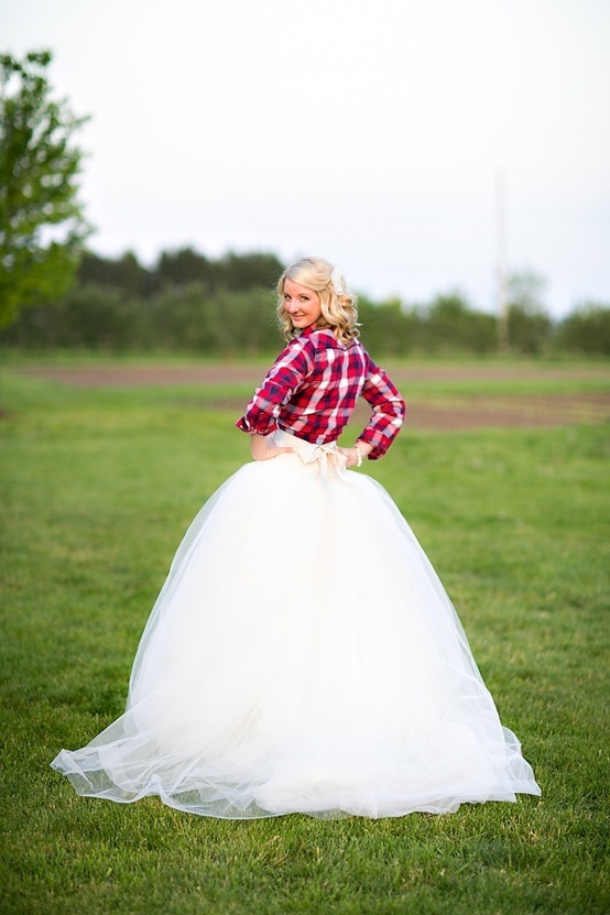 新しいドレスの着こなし方＊『チェックシャツ×ふわふわドレス』が話題です♡にて紹介している画像