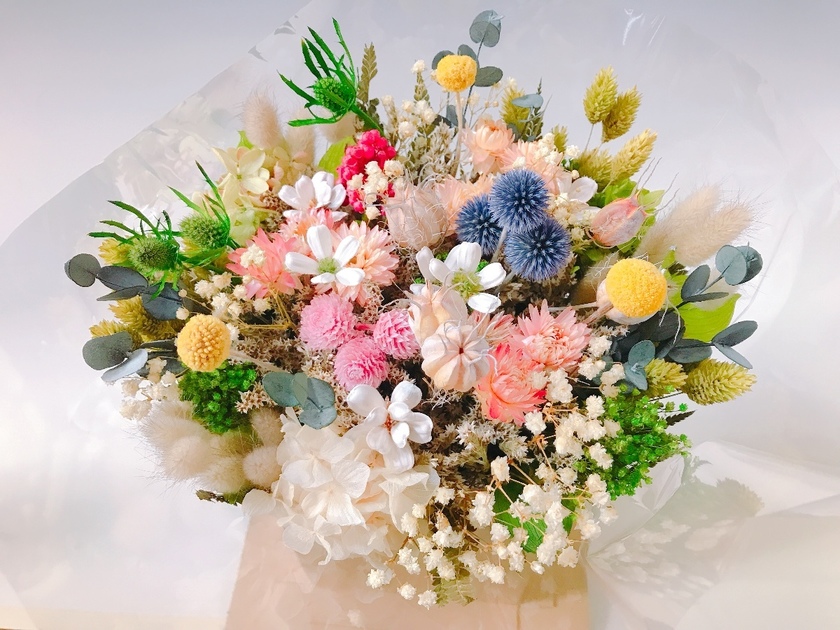 永遠の可愛さを手にいれる♡結婚式で【ドライフラワーのブーケ】を選ぶメリットまとめ*にて紹介している画像