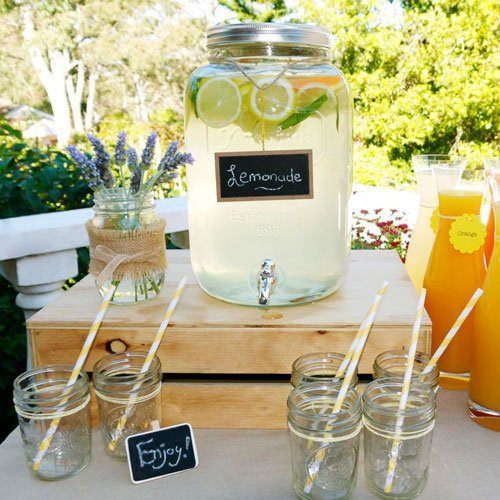 流行りのメイソンジャー活用術！ウェディングでもオシャレに大活躍するんです♡にて紹介している画像