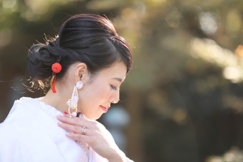 引人注目！【和装搭配的耳环】大家都选择了什么样的设计呢？にて紹介している画像