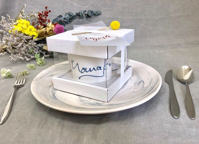 ル・スールで有名なメーカーから出た♡席札にもなるお洒落なマグカップはもうチェック済み？にて紹介している画像