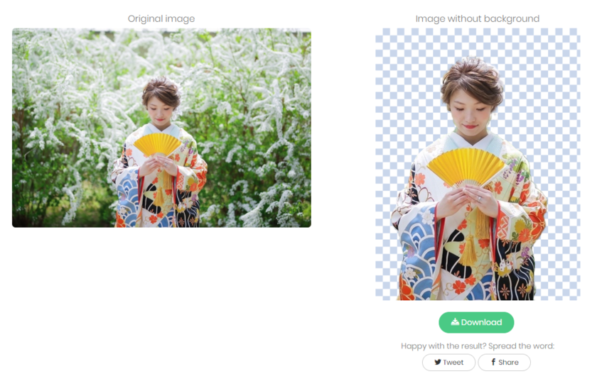 "An Incredibly Useful Service That Can Instantly Cut Out People for Paper Items and Movie Making is Making Waves!"にて紹介している画像