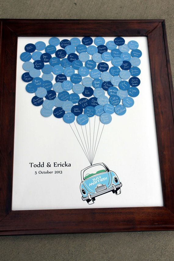 Create Together with Guests: The Adorable "Wedding Tree" Guest Book!にて紹介している画像