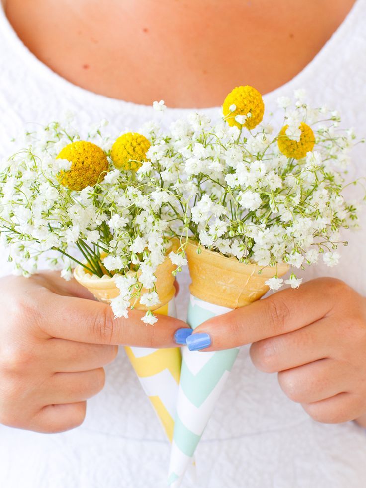 Do You Know About Flower Cones? ♡ Adorable Bouquets That Look Just Like Ice Cream! ♡にて紹介している画像
