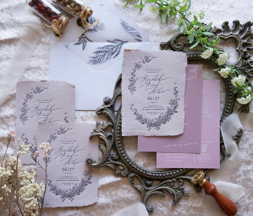 簡単だからやってみたい！招待状を手渡しする場合の【可愛い封筒デコレーション案】♡にて紹介している画像