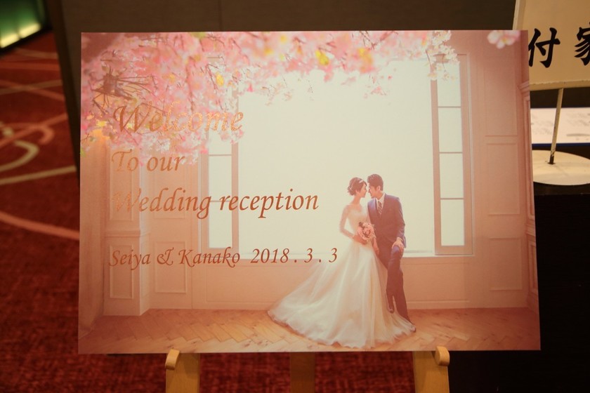 前拍写真大放送♡前辈新娘制作的「前拍欢迎牌」汇总＊にて紹介している画像