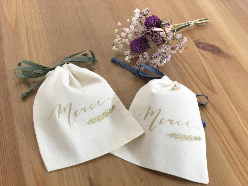 1袋48円でランクアップ♡プチギフトには専用巾着を用意すると倍可愛くなる♡のトップ画像