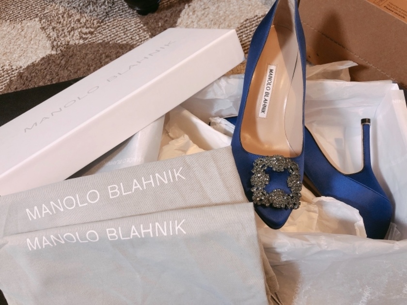 我想给老公买的Manolo Blahnik鞋子，男款也超级漂亮，你知道吗？にて紹介している画像