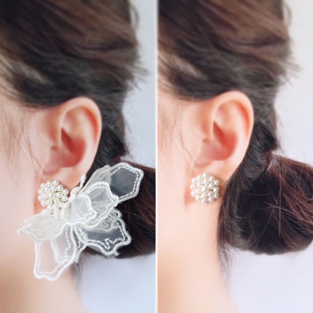 ミンネで見つけた1点もの♡特別感あふれる可愛い「イヤリング・ピアス」まとめ＊にて紹介している画像