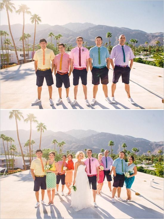 Colorful POP for Maximum Happiness: Spotlight on Bridesmaid and Groomsman Fashion!にて紹介している画像