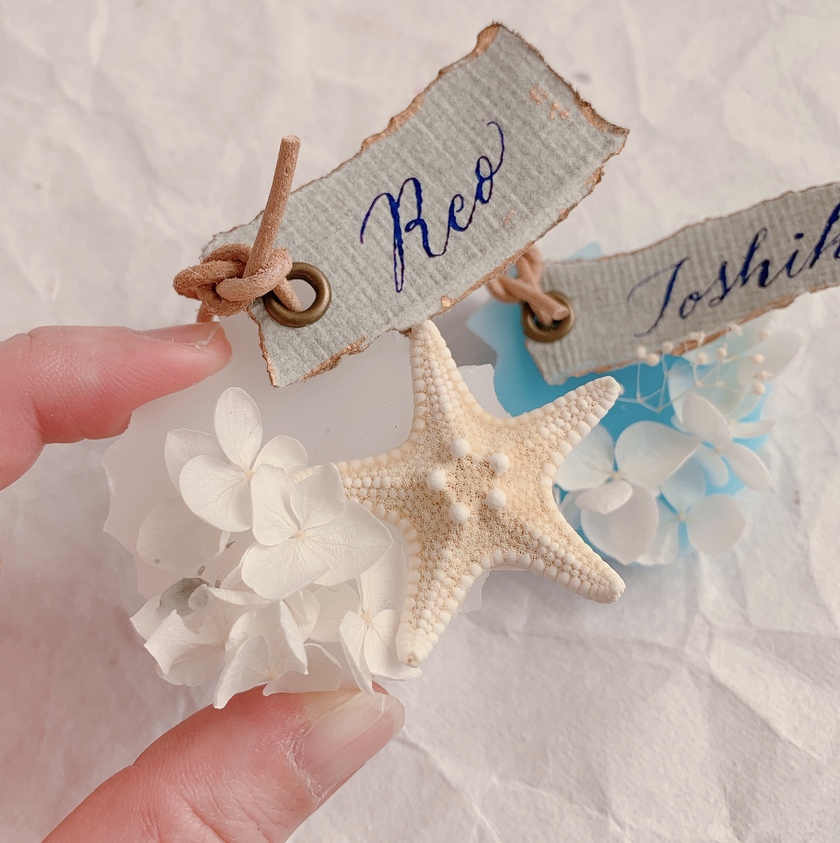 10 Trendy Handmade Place Card Ideas Using Unique Materials ♡にて紹介している画像