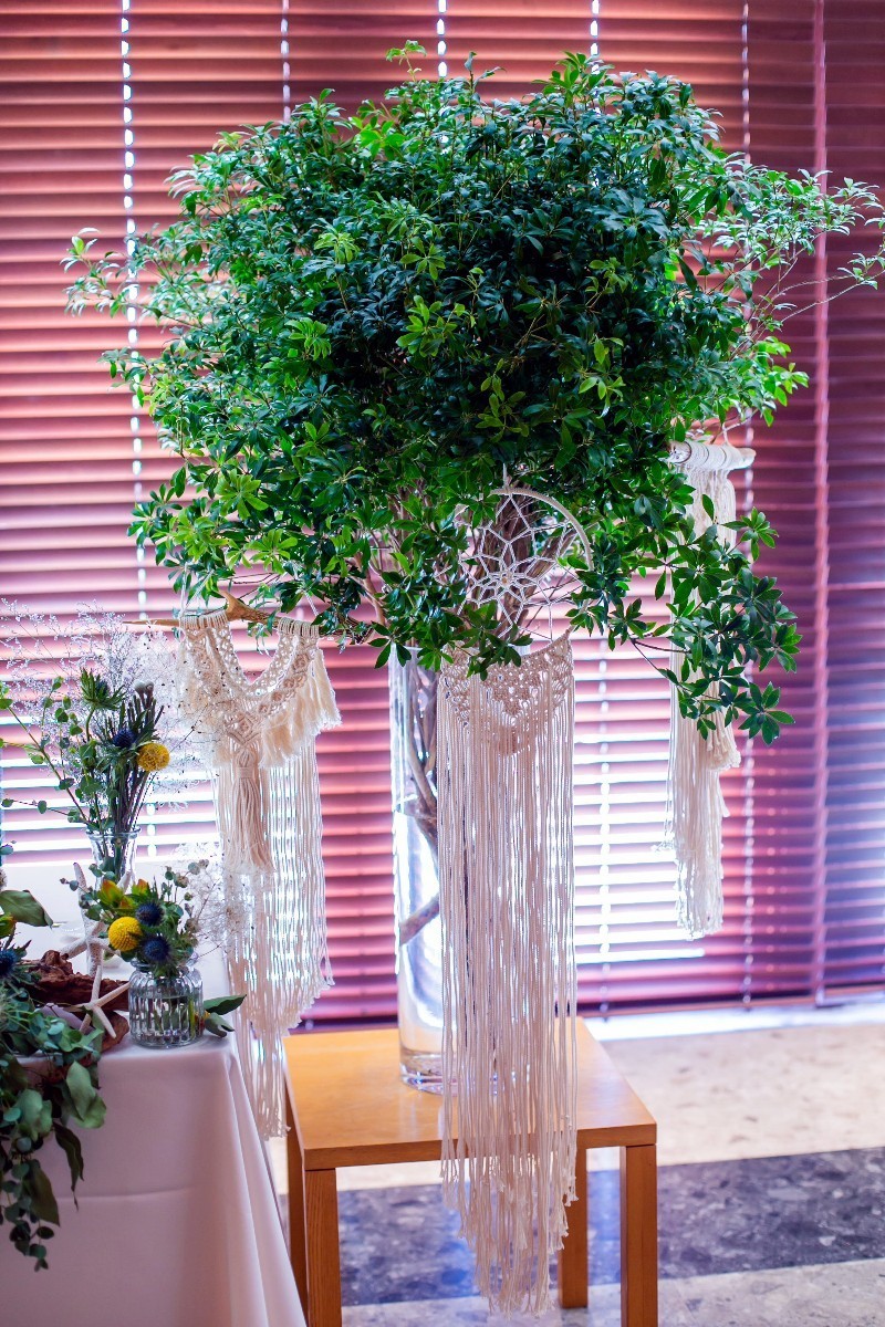 一気に今風になる♡『マクラメ』をケーキトッパーにするのが最高におしゃれ！にて紹介している画像