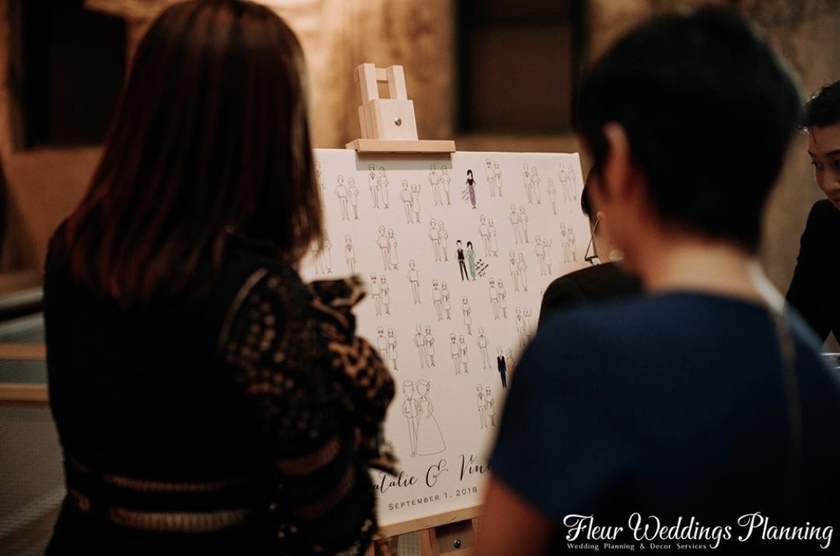 どんどんカラフルになる♡到着したゲストが塗り絵して完成するウェルカムボードのアイデア♡にて紹介している画像