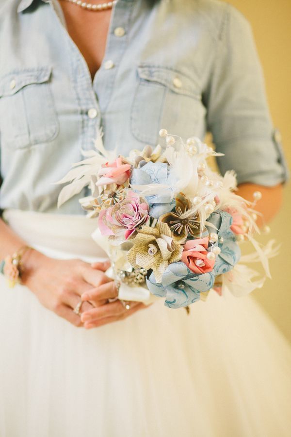 デニム×ウェディングが可愛い♡カジュアルロマンティックな甘辛コーデが話題です＊にて紹介している画像