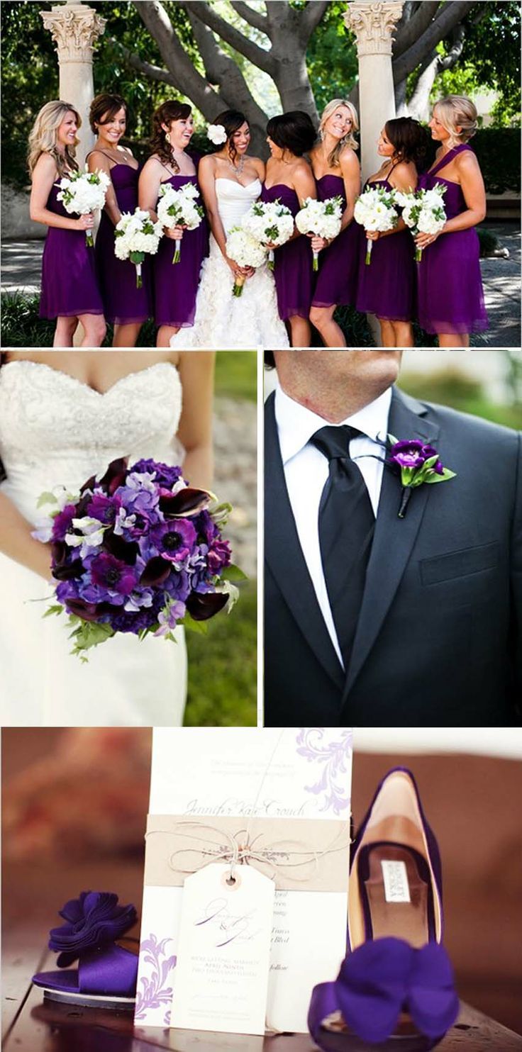 パープルが可愛い♡ブライズメイドのドレスをあつめました。にて紹介している画像