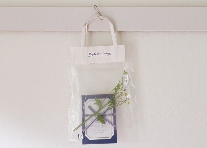 新 おもてなしアイテムのひとつ 透明のクリアバッグ 手提げ袋 を用意しておくと良いかも Marry マリー