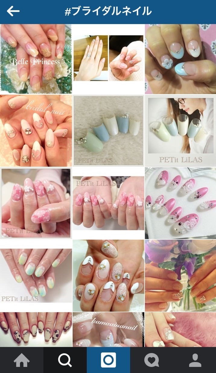 ネイル大好き花嫁さん必見＊最旬*可愛いブライダルネイルカタログ♡にて紹介している画像