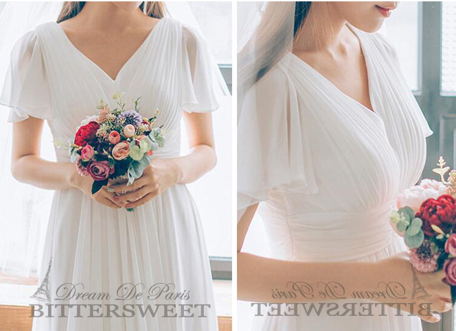 激安ので節約したい場合はこれ！楽天で買える2万円以下の撮影用・二次会用ウェディングドレス特集にて紹介している画像