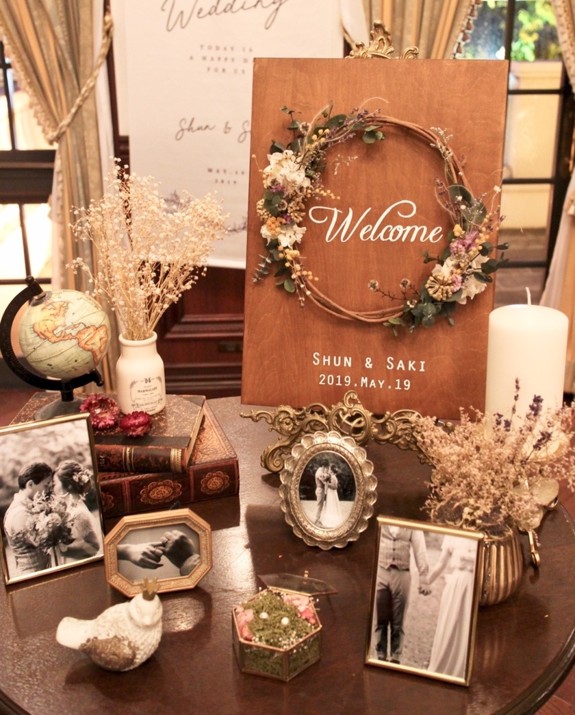 何を飾ったかじっくり見たい！卒花さんのウェルカムスペース実例を詳しく紹介します♡にて紹介している画像